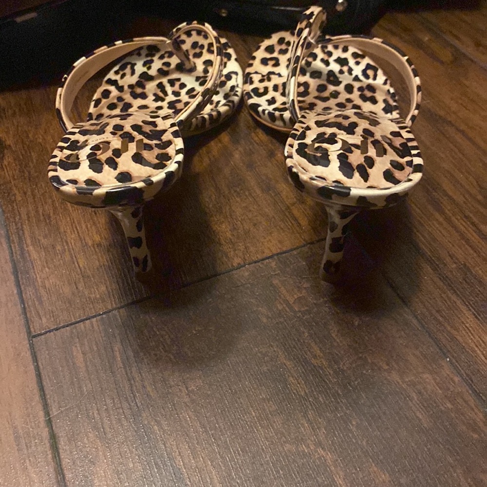 JLo leopard print sandels